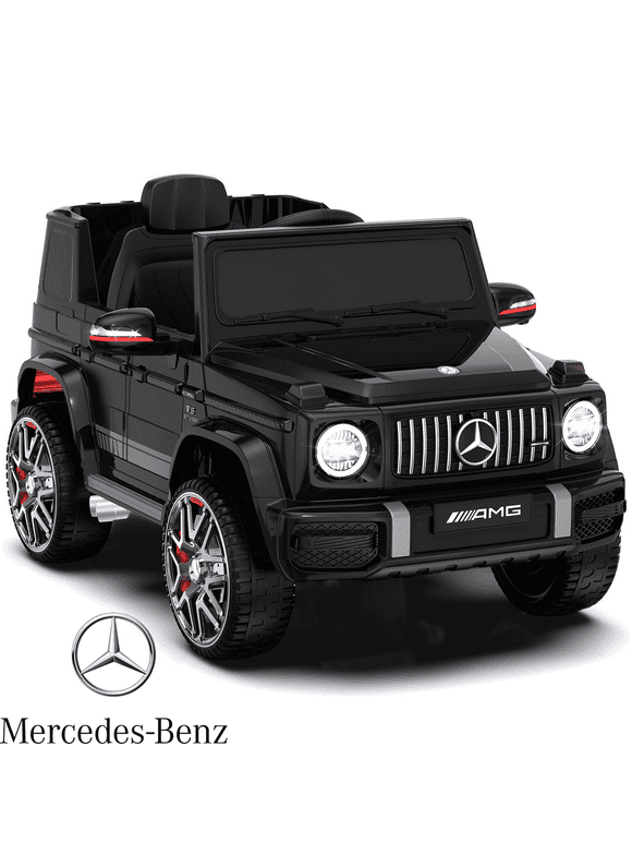 TOKTOO 24V 4WD Licensed Mercedes-Benz G63 Powered Ride on Car w/ Remote Control, 1 Seater Kid Car-Black