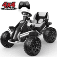 thumbnail image 1 of TOKTOO 24V 4WD Powered Ride on ATV Car for Big Kids, Ride on Toys for Boys Girls with 4 Wheels, 800W Powerful Motors, Remote Control, Shock Absorbers-White, 1 of 15