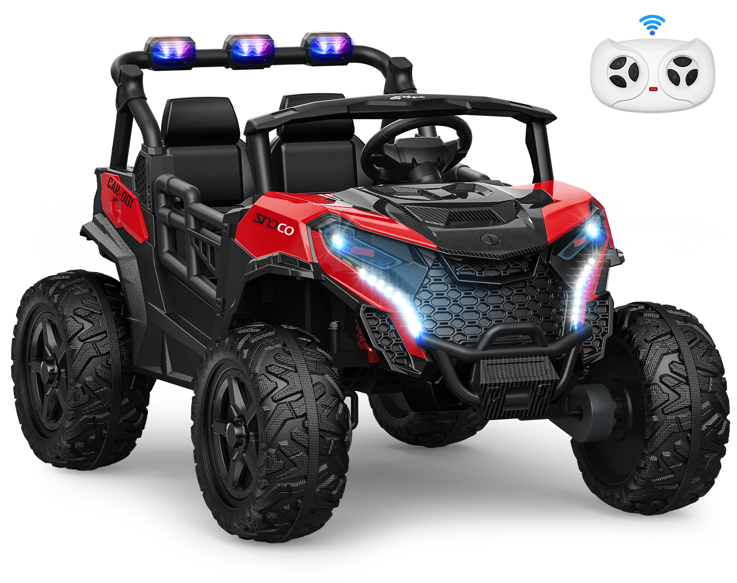 Red 24V Battery Powered Ride-On UTV Car with Remote Control