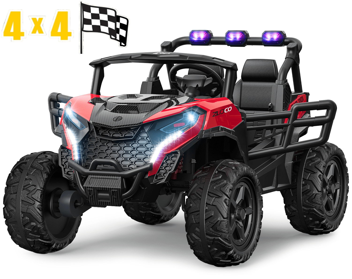 Red 24V Battery Powered Ride-On UTV Car with Remote Control