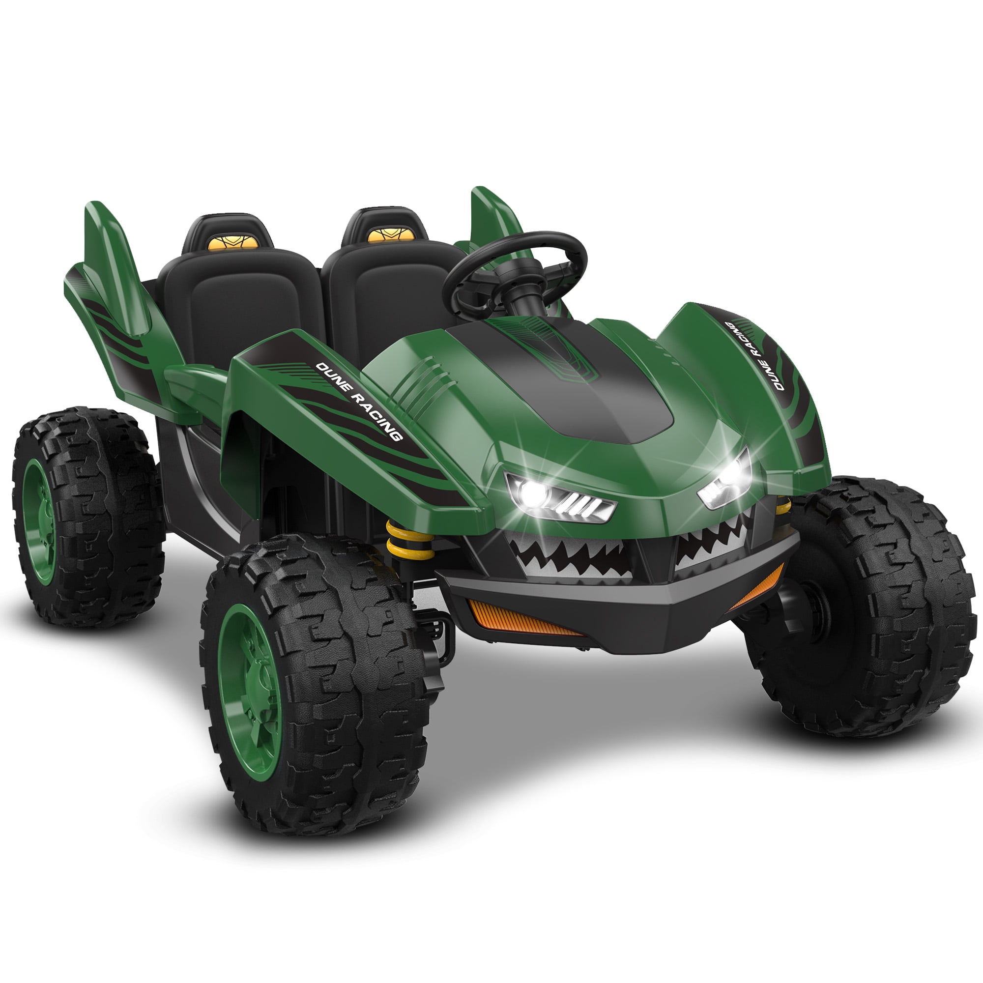 TOKTOO 24V Ride on Toy , 2Seater Ride on UTV, Electric Ride on Shark