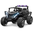 thumbnail image 1 of TOKTOO 24 Volt Ride on Toy for Big Kids, 24V Ride Ons with 4 Power EVA Wheels, 24V 2 Seater Battery Powered Ride on UTV Car, 4WD, 800W, 5.1 Mph, Kid Electric Car with Remote Control, Aged 3-8Y, Black, 1 of 8