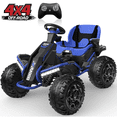 thumbnail image 1 of TOKTOO 24V 4WD Powered Ride on ATV Car for Big Kids, Ride on Toys for Boys Girls with 4 Wheels, 800W Powerful Motors, Remote Control, Shock Absorbers-Blue, 1 of 14