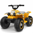 thumbnail image 1 of TOKTOO 6V 7Ah Powered Ride on ATV Toys, Electric Kids Car, 4 Wheeler Ride on Car w/ Music Player, Toddler Car for Boys Girls Aged 1-3 Years, Yellow, 1 of 8