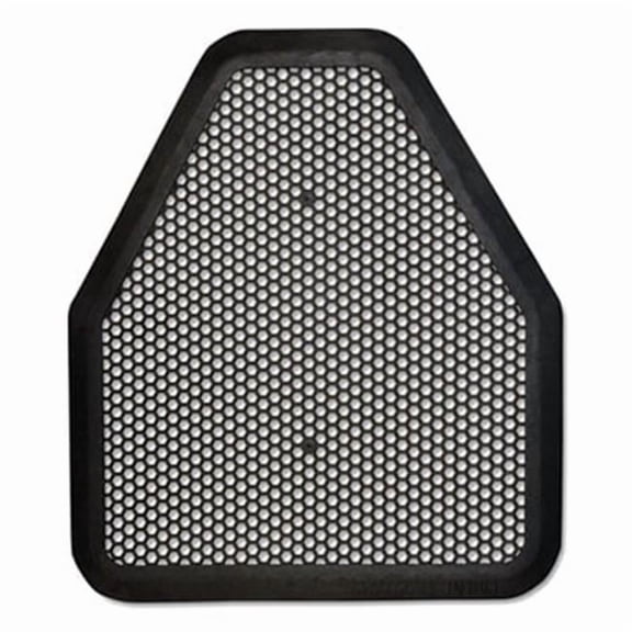 TOLCO Urinal Mat, 20.75 x 18.5, Black, 6/Carton