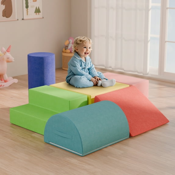 TOLEAD Soft Climbing Toys for Toddlers, CertiPUR Foam & OEKO-TEX Fabric, JGWLMD018MZ