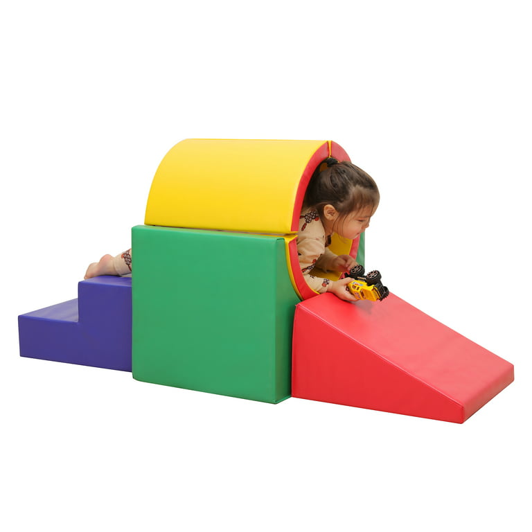 jela Toddlers Climbing Toys Indoor, Toddler Climbing Toys Indoor Playset,  Safe Soft Foam Climbing Blocks with Slide Stairs, Climbing Toys for  Toddlers