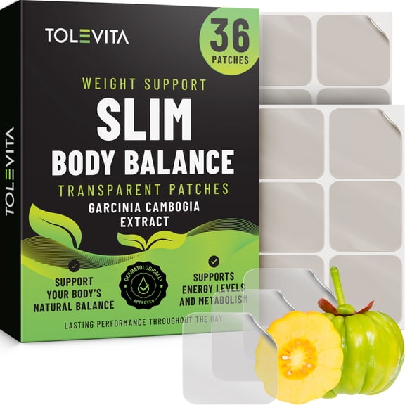 TOLEVITA Balance Patches 36 Transparent Patches with Natural Ingredients for Daily Wellness and Active Lifestyles