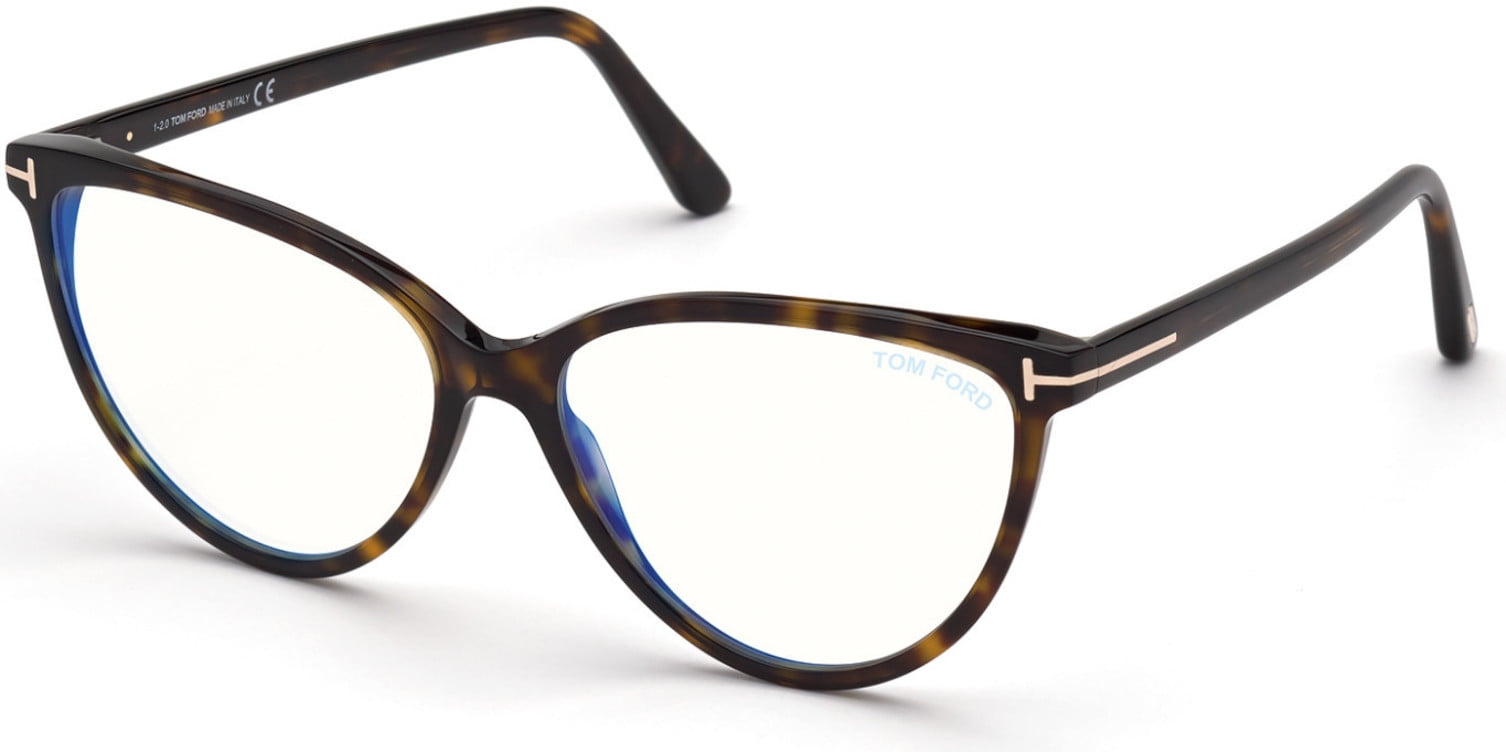 Tom Ford FT5743-B 052 Eyeglasses Havana 57mm Cat Eye Frame Tom Ford FT5937-B Optical Frame 052 Dark Havana - eye-oo.com main image 3