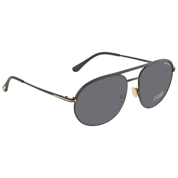 TOM FORD FT 0772 02A Sunglasses Matte Black Frame Smoke Lenses 61mm
