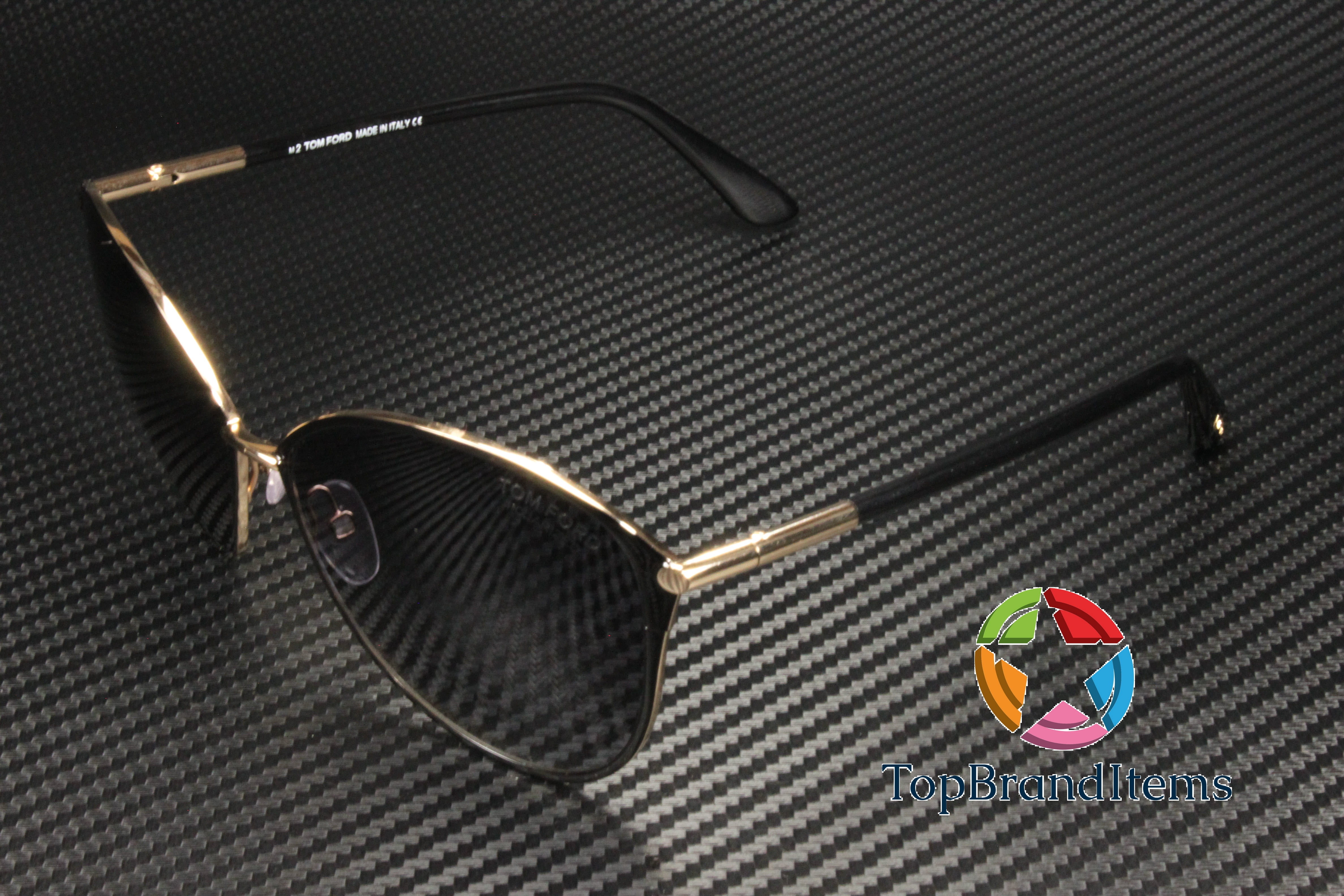 TOM FORD FT0320 28D Penelope Shy Rose Gold Smoke Polarized 59 Women's Sunglasses