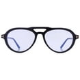 thumbnail image 1 of Tom Ford FT 5760-B Plastic Unisex Aviator Eyeglasses Shiny Black 55mm Adult, 1 of 5