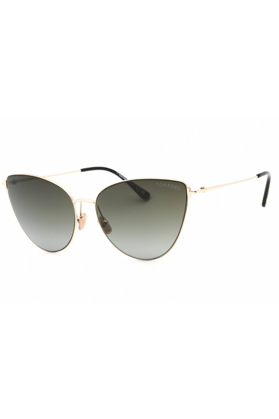 FT1005 28B Metal Shiny Rose Gold Grad Smoke 62 mm Women's Sunglasses
