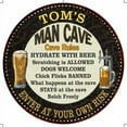 thumbnail image 1 of TOM'S Man Cave Rules 12" Round Metal Sign Garage Bar Decor 200120010030, 1 of 1