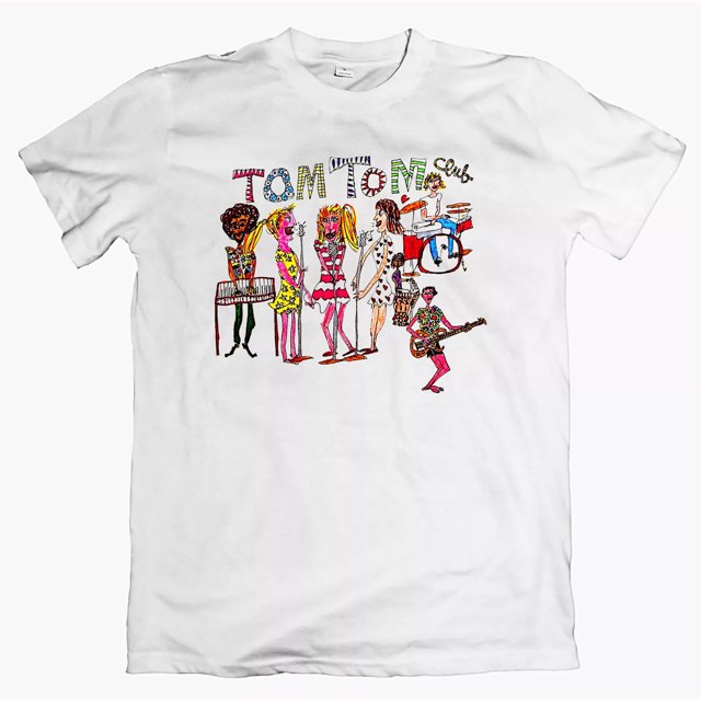 TOM TOM CLUB Tshirt, talking heads wordy rappinghood xtc wire