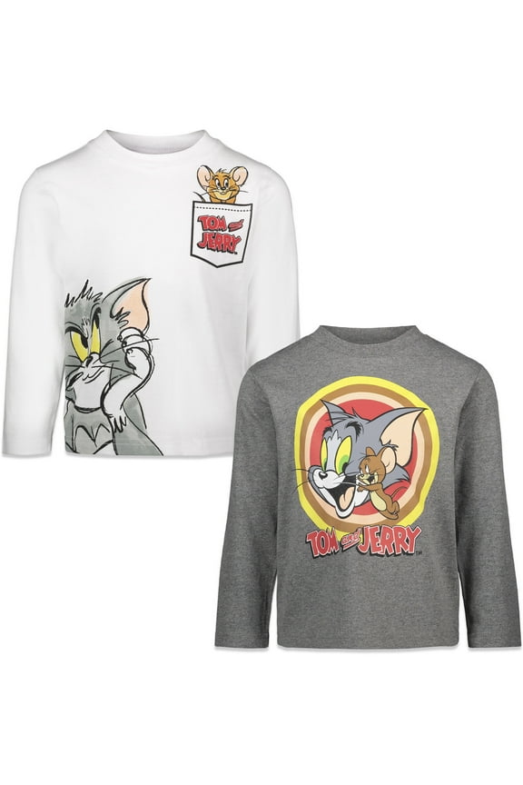 WARNER BROS Tom and Jerry 2 Pack Long Sleeve T-Shirts Multicolored