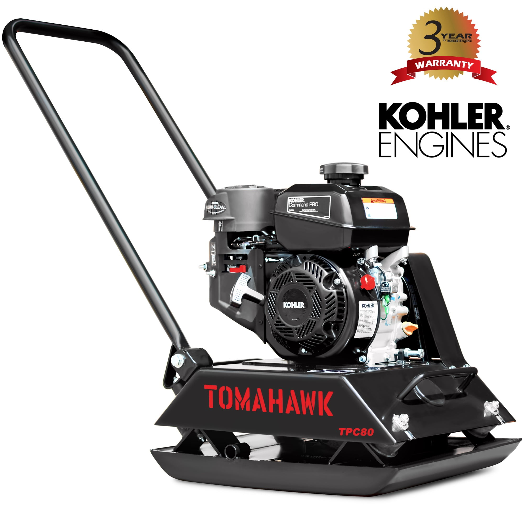 Compactor Taming TOMAHAWK Vibratory Plate Compactor Tamper with Kohler Engine for Dirt ...