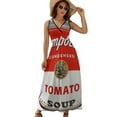 thumbnail image 1 of TOMATO SOUP Dress Summer Street Style Bohemia Long Dresses Female Sleeveless Printed Maxi Dress, 1 of 9