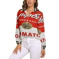 thumbnail image 1 of TOMATO SOUP Long Sleeve Blouse Woman Streetwear Casual Shirts Summer Oversize Woman Streetwear Clothing Birthday Present, 1 of 7