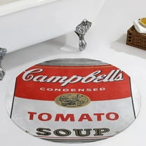 TOMATO SOUP Round Carpet Circle Rug Outdoor Patio Area Rug Washable Large Area Rugs Hallway Room Decor Fitness Mats