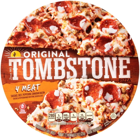 TOMBSTONE Original Four Meat Frozen Pizza 22.1 oz. Pack