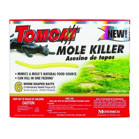 TOMCAT Mole Killer Worm Formula, 10pk