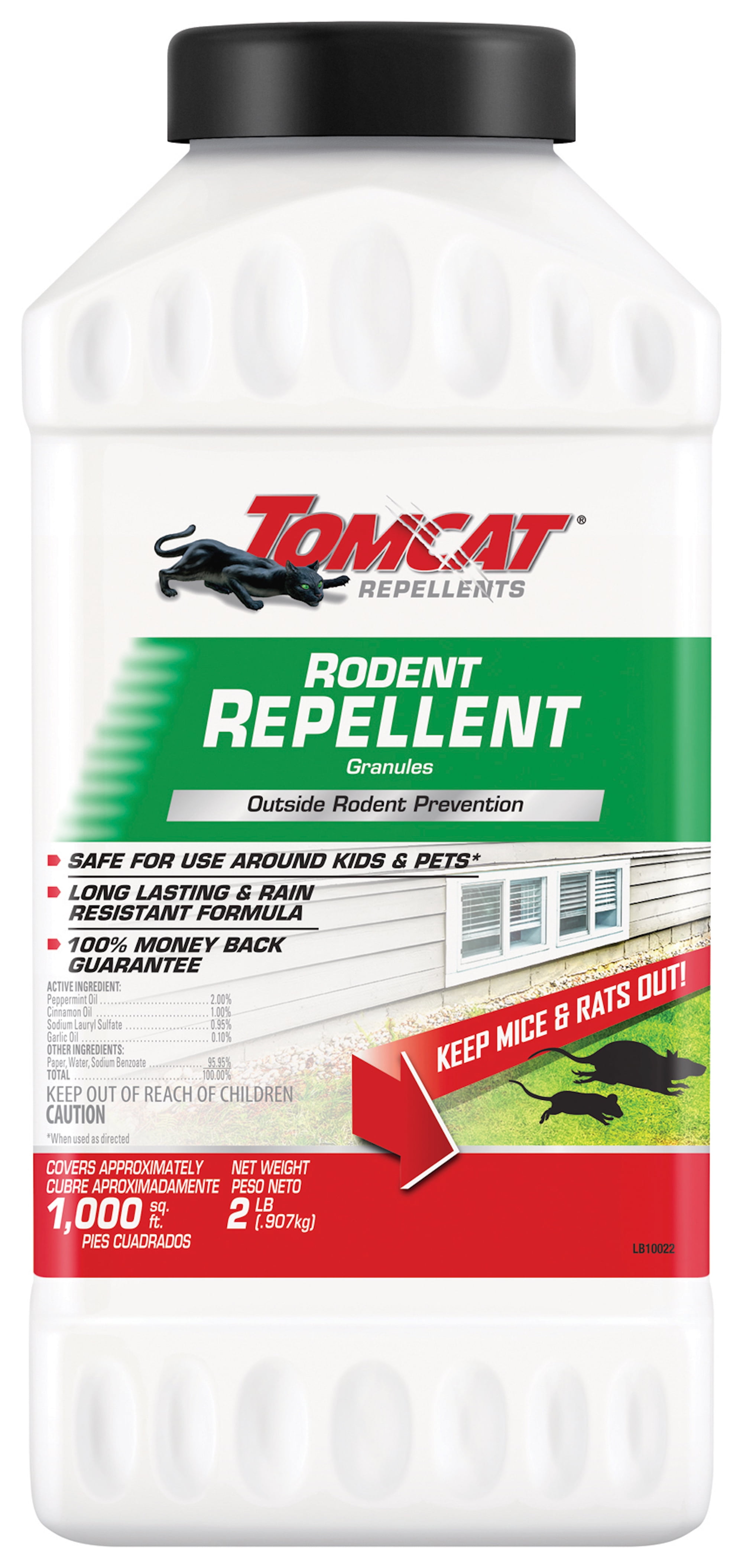Tomcat 32360 Rodenticide,Green Pellets,4 lb. Pail
