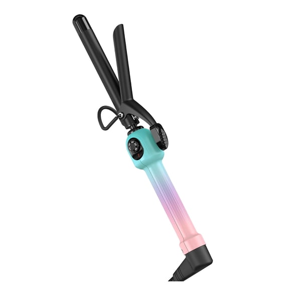 TOME 3/4 Inch Curling Iron with Clamp Dual Voltage,280-450°F Ceramic Coating for Long-Lasting Results & Easy Styling