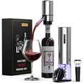 thumbnail image 1 of TOMEEM 4-Piece Stainless Steel Wine Opener Set with Rechargeable Electric Wine Bottle Opener, 1 of 9