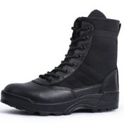 TOMITANY RIBONGZ Ultralight Mens Duty Boots Tactical Work Boots Outdoor Hiking Motorcycle Boots,Sand,9