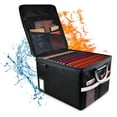 thumbnail image 1 of TOMKID Fireproof File Storage Box, Fiberglass Black, 1 of 1