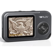 TOMLOV Digital Microscope Handheld Adjustable Focus Coin Microscope 2.4 IPS Screen Magnifying Glass Jewelry Loupe