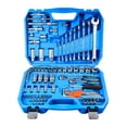 TOMMARS Mechanic Tool Box Set Automotive, 92piece 1/4" & 3/8" Drive