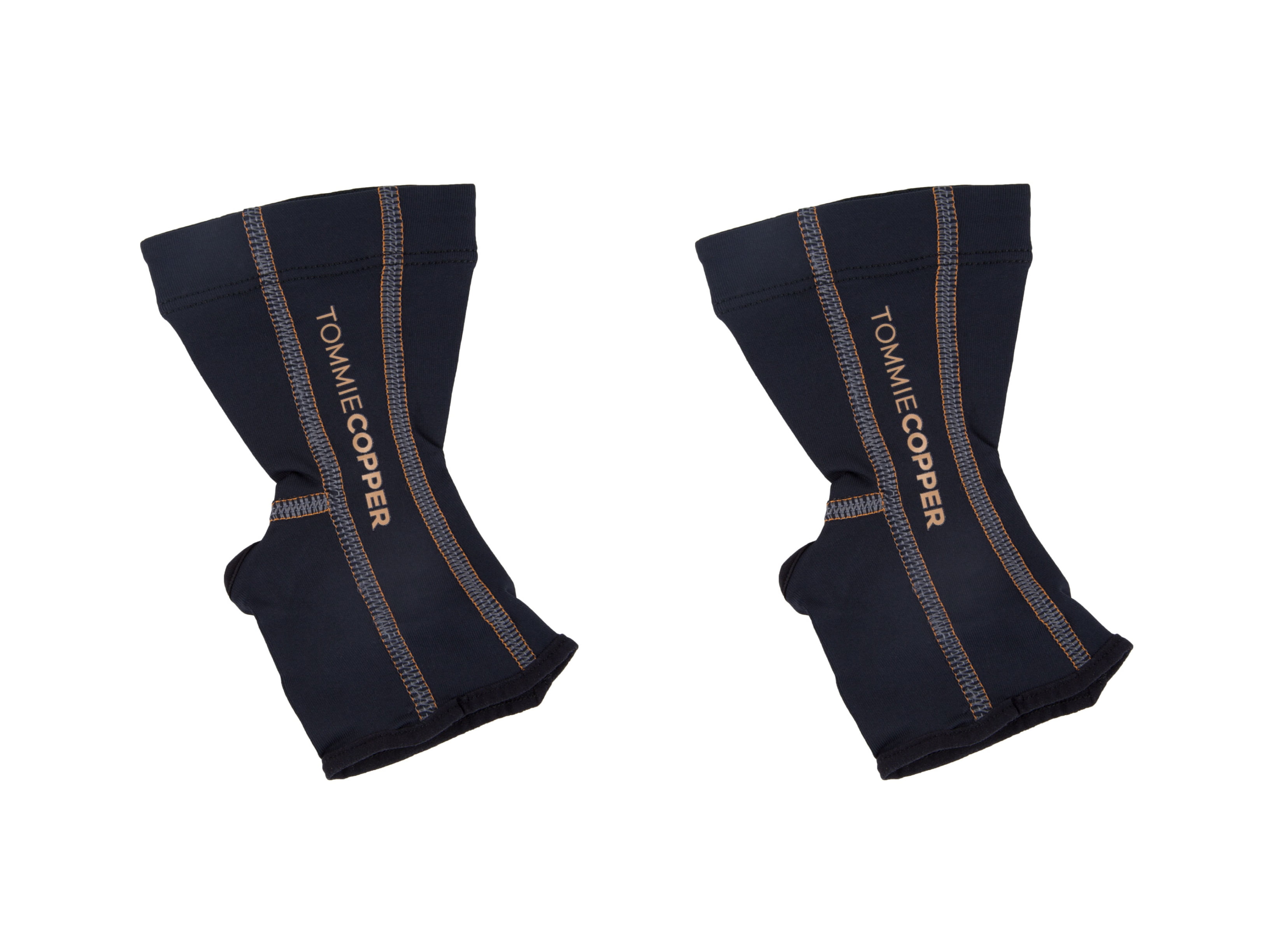 TOMMIE COPPER Unisex Black Performance Ankle Sleeves Size Large NEW