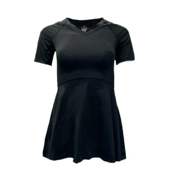 TOMMIE COPPER Women's A-Line Compression Shoulder Shirt, Black, X-Large