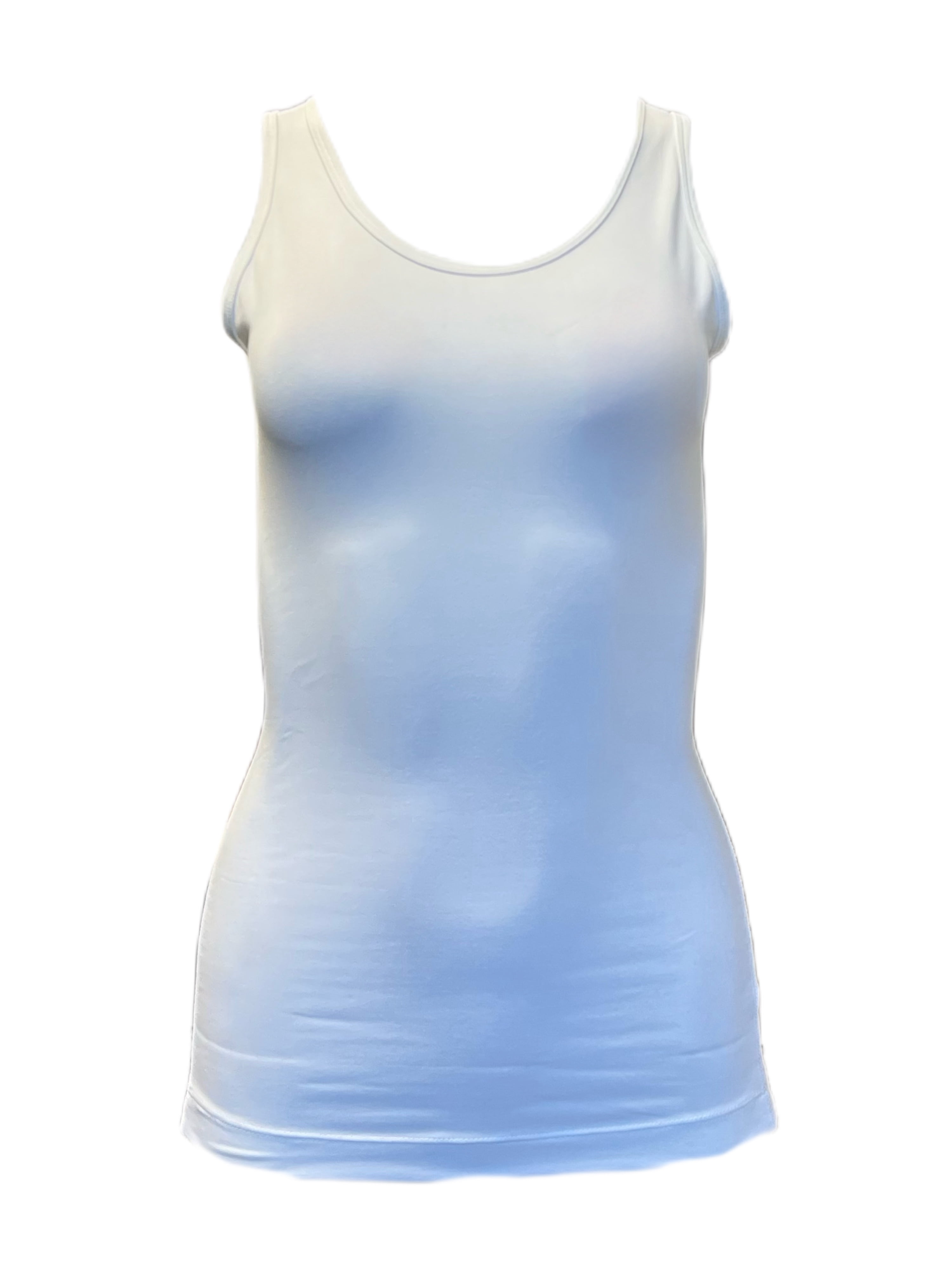 TOMMIE COPPER Women's Lower Back Support Tank Top, White, XLarge