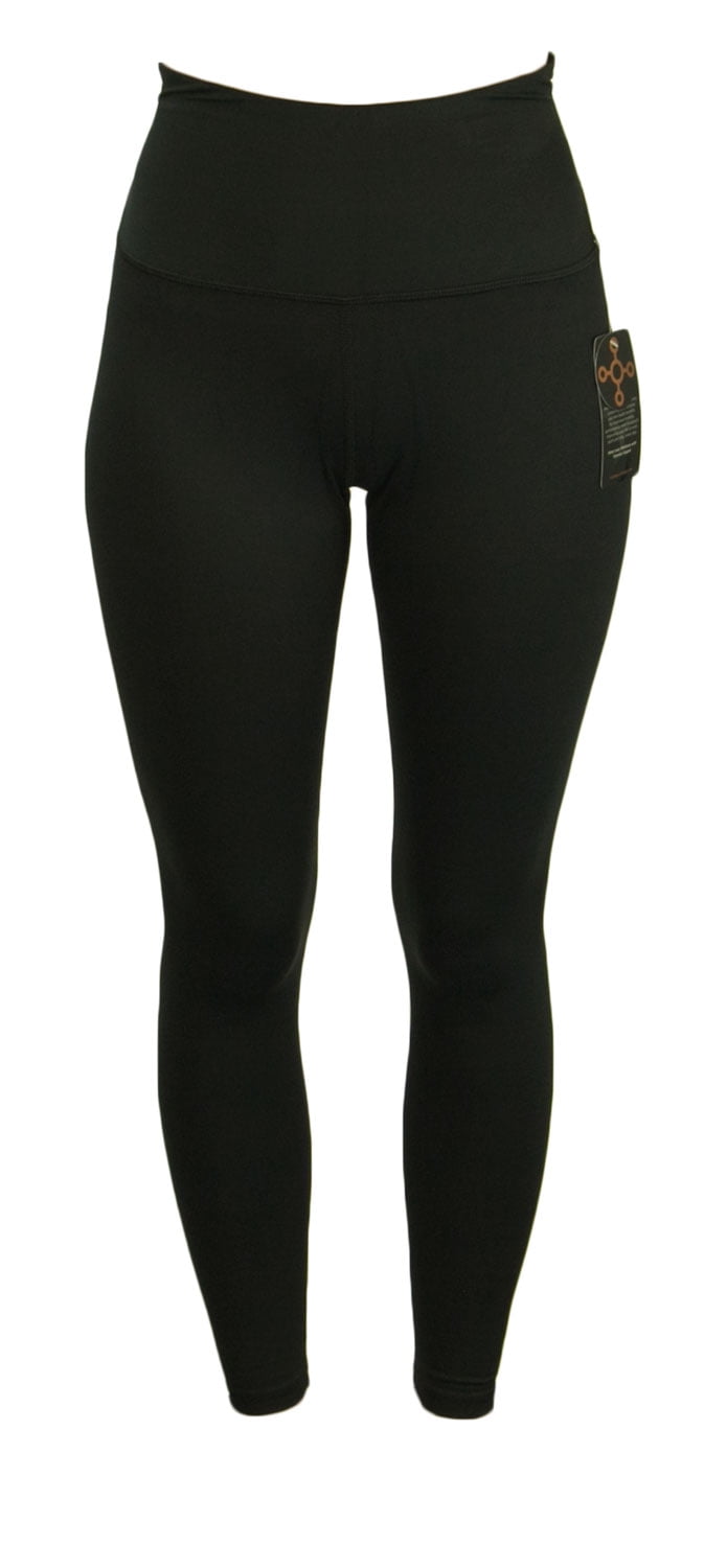 TOMMIE COPPER Womens Lower Back Support Leggings, Black, Small NWOT