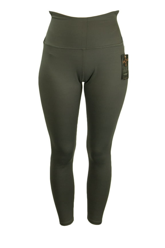 Womens Lower Back Support Leggings, Slate Grey, XX-Large