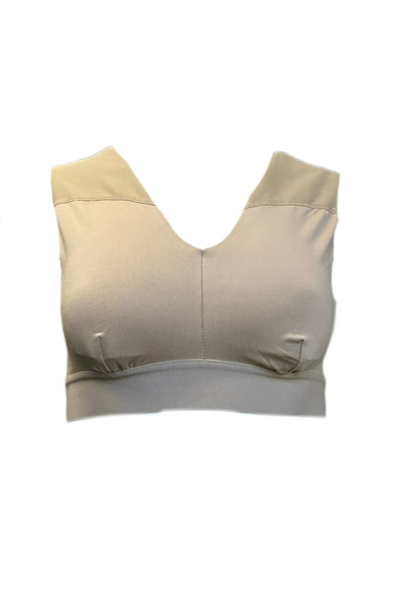 Polyester Spandex Shoulder Support Bra, Nude