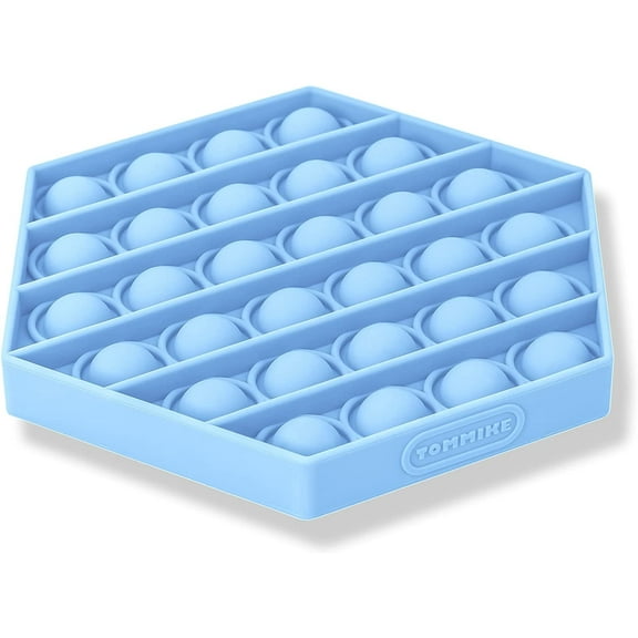 TOMMIKE Hexagon Pop It Fidget Toy (Cerulean)