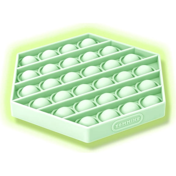 TOMMIKE Hexagon Pop It Fidget Toy (Glow)
