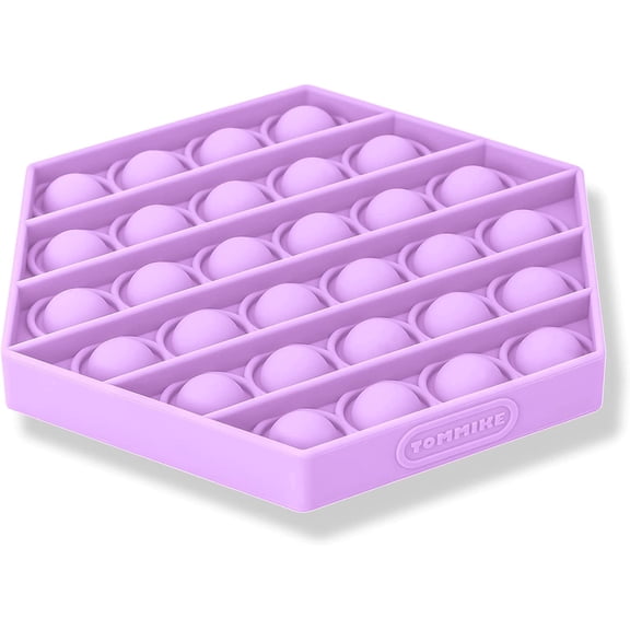TOMMIKE Hexagon Pop It Fidget Toy (Pastel Lilac)