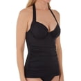 thumbnail image 1 of TOMMY BAHAMA Black Pearl Solids Underwire Tankini Swim Top, US X-Small, NWOT, 1 of 3