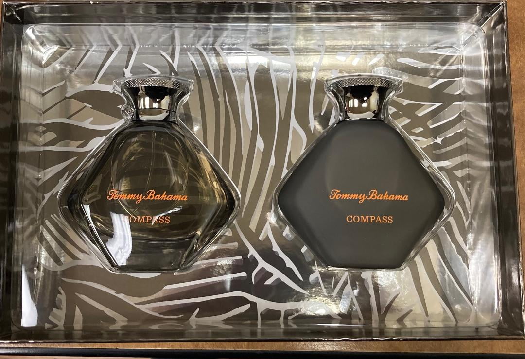 TOMMY BAHAMA COMPASS by Tommy Bahama EAU DE COLOGNE SPRAY 3.4 OZ AFTERSHAVE BALM 3.4 OZ
