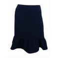 thumbnail image 1 of Tommy Hilfiger Women's Ruffled Fit & Flare Skirt (6, Midnight), 1 of 2
