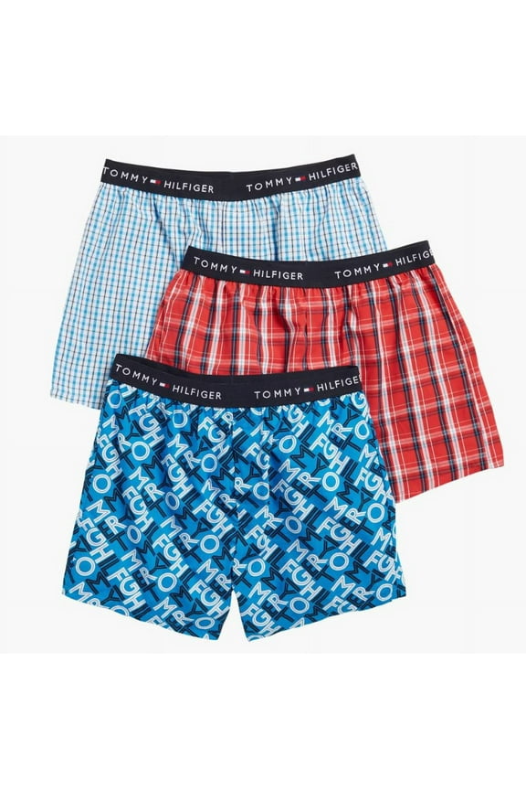 MEN X3 - 243 BUFFALO MEDIUM - 3 PACK SLIM WOVEN BOXER UNDERWEAR