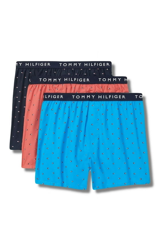 MEN X3 - 243 ROBINS LARGE - 3 PACK SLIM WOVEN BOXER UNDERWEAR
