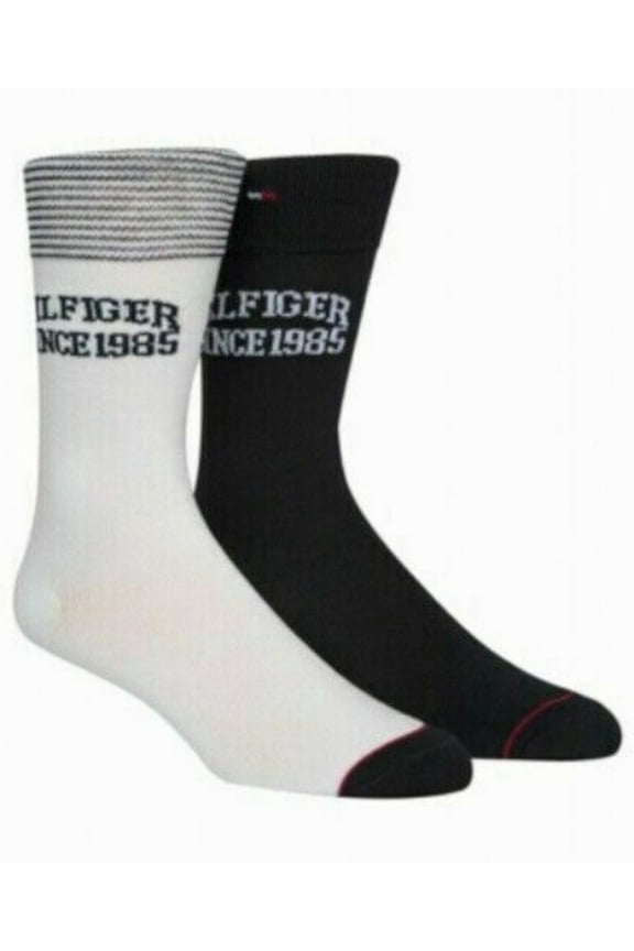 Mens 2 Pack Navy Logo Breathable Reinforced Toe And Heel Casual Over The Calf Socks 7-12