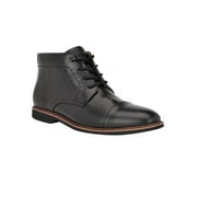 TOMMY HILFIGER Mens Black Cushioned Rawstin Cap Toe Lace-Up Dress Chukka Boots 12