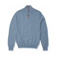 thumbnail image 1 of TOMMY HILFIGER Mens Blue Logo Graphic Quarter-Zip Casual Shirt XXXL, 1 of 2